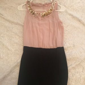 Candie’s Peter Pan collar dress with pencil skirt